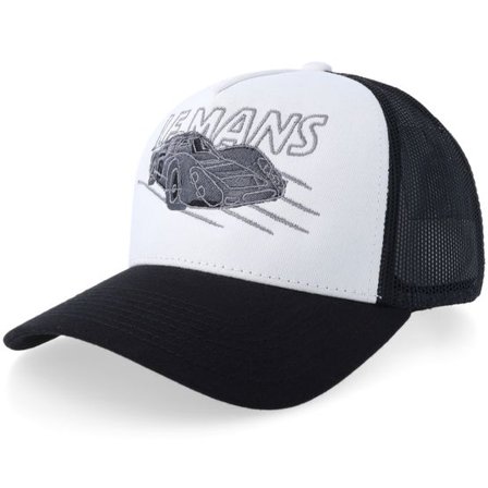 Gearshift - Svart trucker Keps - Race Car Le Mans City White/Black A-frame Trucker @ Hatstore