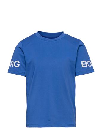 Borg T-Shirt T-shirts Sports Tops Blå Björn Borg