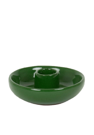 A World of Craft Selma ljusstake, grön Dekoration H 4.5 cm, Ø 8.5 cm