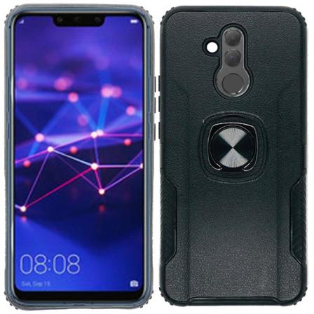 Eksklusivt (LEMAN) cover med ringholder - Huawei Mate 20 Lite Svart