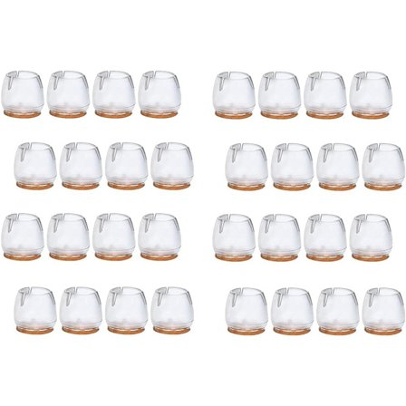 32 stk. Silikonpuder til Møbler Stole Stolben Dæksler