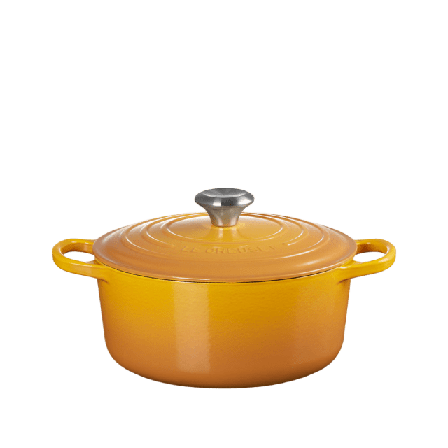 Le Creuset Rund Gryta Gjutjärn 24cm Nectar 4,2L Grytor Unisex Gul 4,2 L / 24 cm