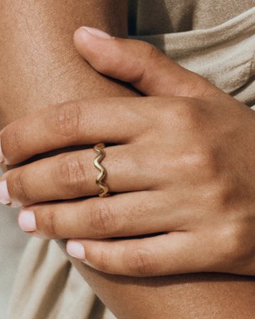 Edblad Spiral Ring Gold Guldig Smycken Tjej - Kids Brand Store