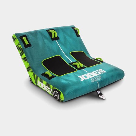 Sofá de arrastre JOBE Kick Flip Funtube 2P, 2 personas, 158 x 125 x 71 cm, azul/verde