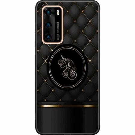 Huawei P40 Svart Skal Luxury Unicorn