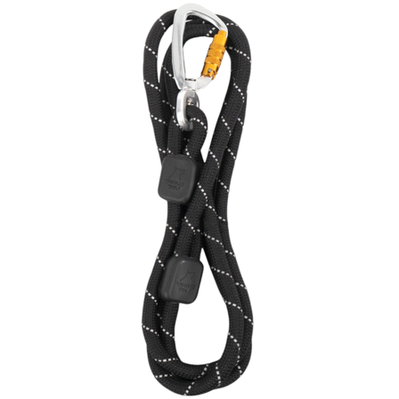 Woolly Wolf Rope Leash 10 mm Black