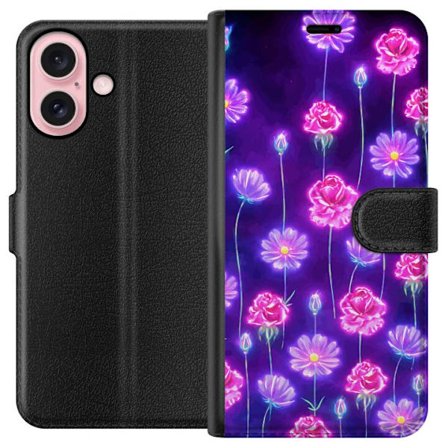 Yhteensopiva Lompakkokotelo Apple iPhone 16 Bloom Reverie Electric Petals