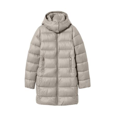 Mango Hood quilted Kappa grå, Dam Vinterkappor, Dam, Storlek: XL