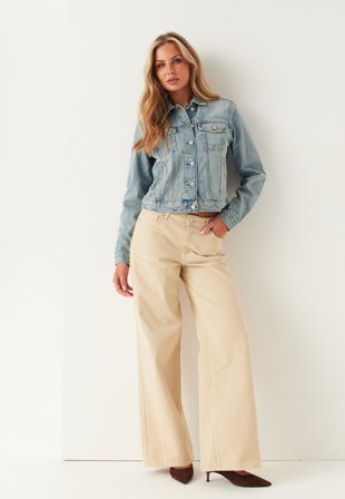 TOMMY JEANS - Classic Trucker Ext Bj8012 - 1AB Denim Light