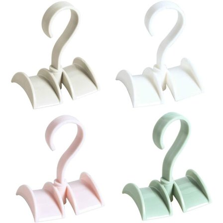 4-pack Tote Bag-hållare, Klädhängare Krokar