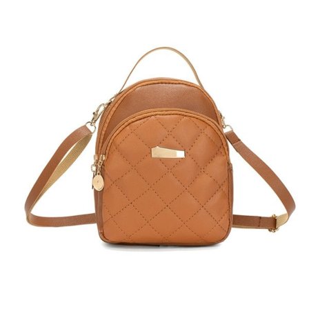 Quilted Backpack for Women Matching Backpack Women Small Phone Bag Girls School Bag Ladies PU Leather Casual Backpack White