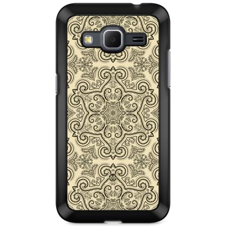 Bjornberry Skal Samsung Galaxy Core Prime - Beige Retromönster