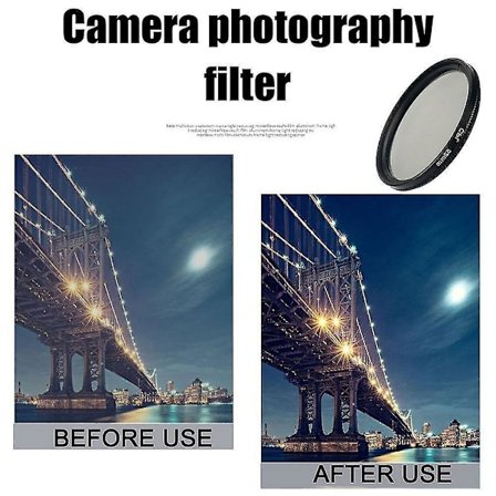 52mm Cirkulärt Polariserande CPL-filter för 650d 700d Nikon D3300 D3200