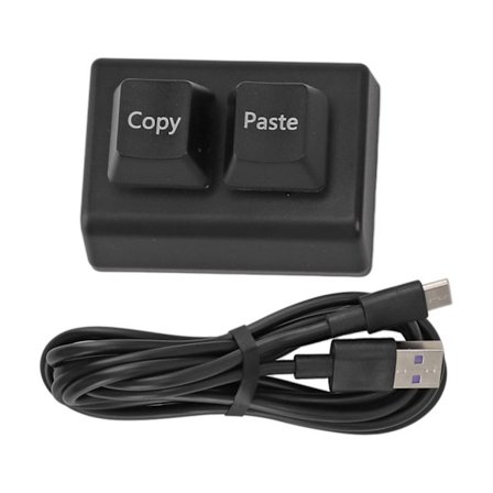 Programmerbar tastatur 2 taster Kopier Lim inn Rød bryter USB C-tilkobling Mini mekanisk tastatur for spillkontor Media