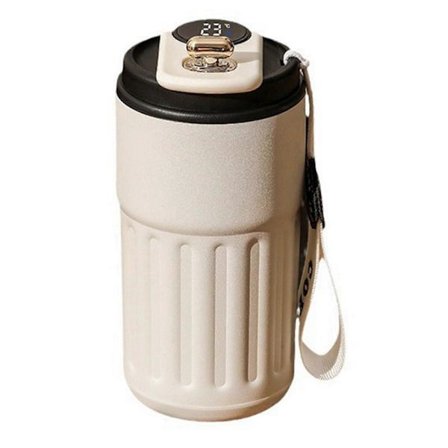 450ML Smart Termosflaska Digital LED Temperatur Kaffemugg Rostfritt Stål Termosmugg Tumlare Bärbara Flaskor, A[HK]
