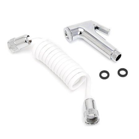 Håndholdt Bruser til Hoveddusch Toilet Bidet Spray Vask Jet Shattaf med Fjeder