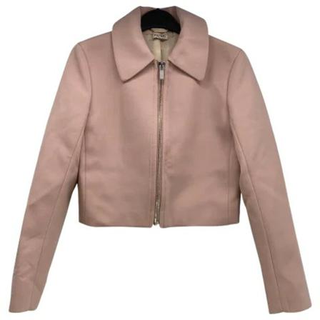 Miu Miu Pre-owned, Pre-owned Fabric outerwear Roze, Dames, Maat:S