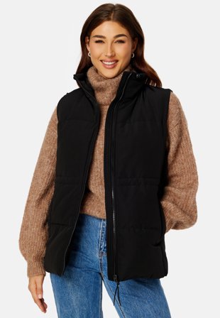 VERO MODA Blessfiona Down Waistcoat Black Klær