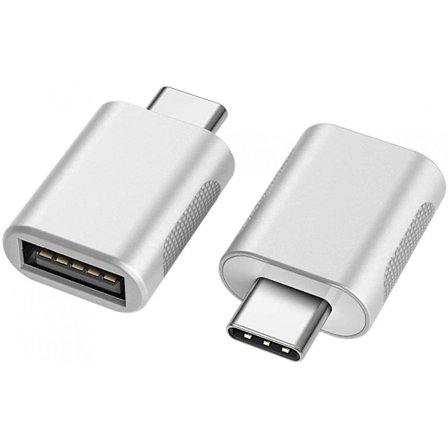 USB-C till USB-adapter, USB-C till USB 3.0-adapter, USB Typ-C till USB, till USB-honadapter (silver) DB
