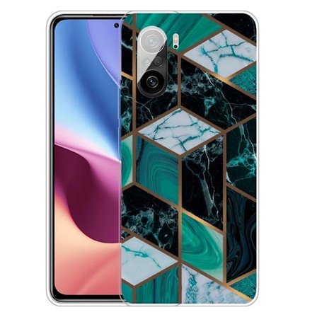 Marmormotiv Xiaomi Mi 11i / Xiaomi Redmi K40 Pro Plus / Xiaomi Redmi K40 Pro / Xiaomi Redmi K40 / Xiaomi Poco F3 skal - Smaragd Marmor