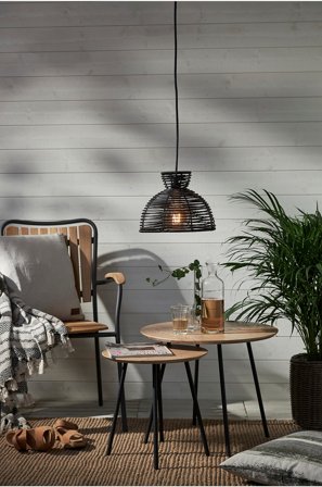 Jotex - Lampeskjerm Runde 20 cm Svart - Kjøp Utebelysning hos Jotex