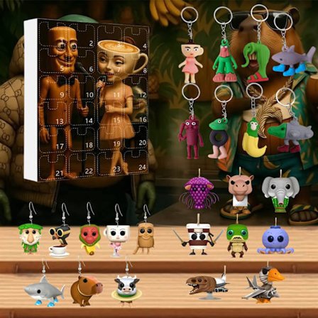 Adventskalender 2025 Tung Tung Tung Sahur, 24-dagars nedräkningskalender, Adventskalenderkollektion 2025 Dekorativ gåva F F