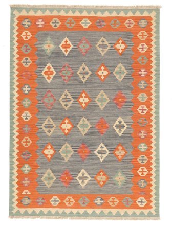 Kelim Ghashghai Tæppe 173X243 Persisk Brun/Rød Carpetvista