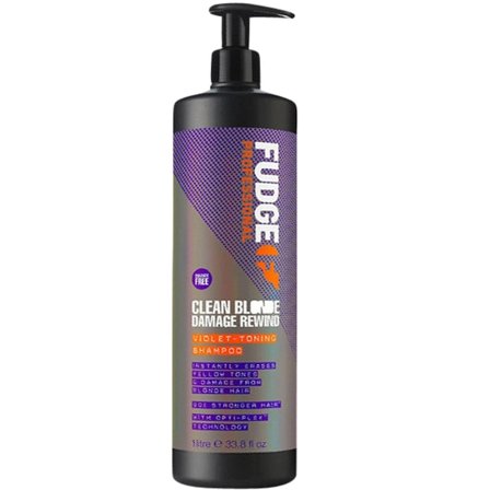 Fudge Clean Blonde Damage Rewind Shampoo 1 l, Hår, Shampoo, Hårshampoo
