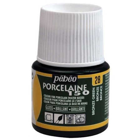 Porcelain paint - Pébéo - 150 Glänsande Brons N°28 - 45ml - Glänsande färger - Bränning vid 150°C