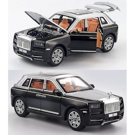 1/32 Rolls Royce Phantom Diecast Lekebil Miniatyrmodell Luksus Super Pull Back Lyd & Lys Dører Åpningsbar Samling Gave Barn Db