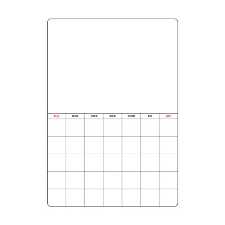 Magnetisk kjøleskapskalender Tørrslett whiteboard Planlegger Magnetisk notatblokk for kjøleskap