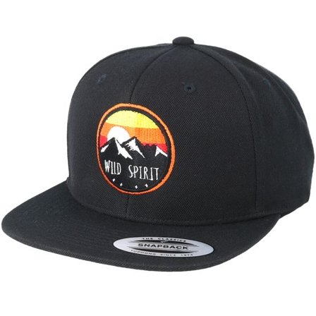 Wild Spirit - Svart snapback Keps - Sunset Logo Black Snapback @ Hatstore