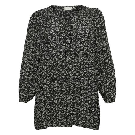 Kaffe Curve KCriona Ami Tunic svart, Dam Tunikor, Dam, Storlek: 5XL