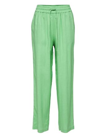 Slfviva-Gulia Hw Long Linen Pant Noos Green Selected Femme
