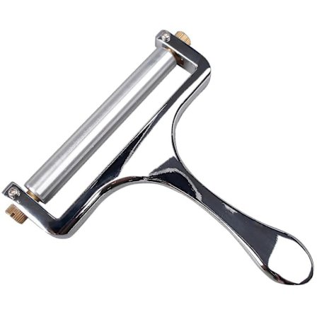 Ruostumattomasta teräksestä valmistettu juustohöylä - Kädessä pidettävä juustoleikkuri cheddarille, gruyèrelle, raclettelle ja mozzarella-juustolle