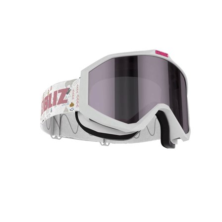 Bliz Liner JR Mirror - Pink w Silver mirror White i Hvid
