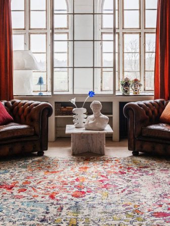 Kaleidoscope 200X300 Multicolor Medallion Rug