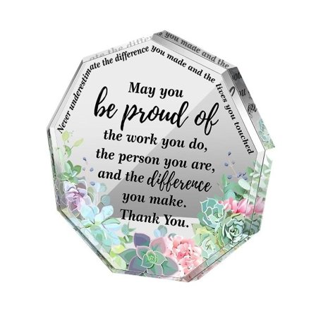 Present till vänskapspresent för kvinna födelsedagspresenter till vän presenter plakett för kollega