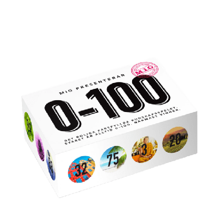 M.I.G Sällskapsspel, 0-100 Spel ONESIZE