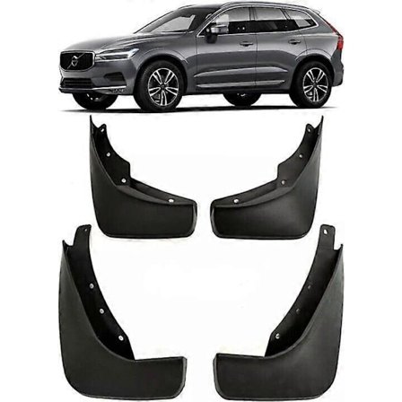 Äkta Komplett Set Stänkskydd Mud Flaps Skärmar Passar För 2018-2024 Volvo XC60
