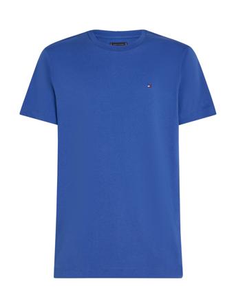 Essential Reg Fit Solid Tee Tops T-Kortærmet Skjorte Blue Tommy Hilfiger