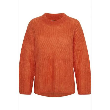 Part Two Part Two Violinepw Pu Strik 30307485 Koi Orange, Dame Striktrøjer, Størrelse: XL