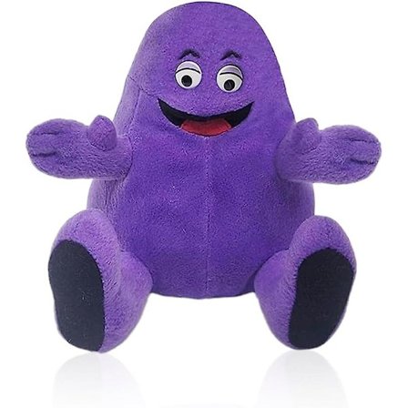 Grimace Shake Gullig Plush Leksak Plushie Fylld Djurleksak Speldocka