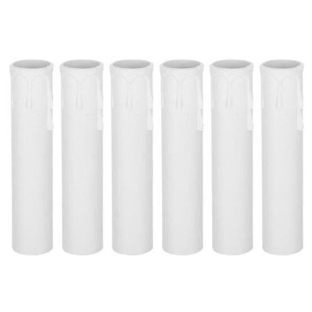 10 stk Plast stearinlysrør Dekorative stearinlys ringformede rør stearinlysforsyninger