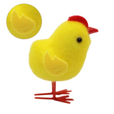 Leke Kylling Søt Håndlaget Påske Kylling Skrivebord Dekorasjoner Dyr Foto Figur for Skrivebord Bord Dekorasjoner C[D]