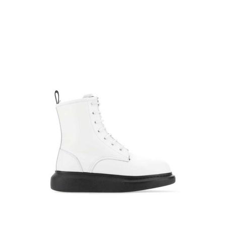 Alexander McQueen, Lace-up Boots Biały, Kobieta, Rozmiar: 38 EU