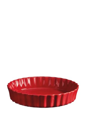 Emile Henry Deep Flan Dish - 24 Cm - Red - 1.15 L