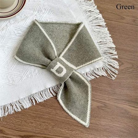 Lille Tørklæde Strik Sjal Tørklæde GRØN