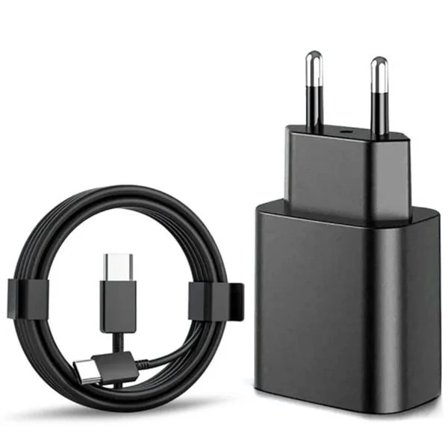 【PP】Hurtiglader 45W for Samsung USB-C + 2M USB-C-kabel Svart
