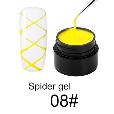 3D-maling edderkopp negler gel kreativ ledningstrekk neglelakk neglekunst for manikyr